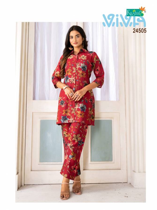 Viva Chanderi Printed Top With Bottom Cord Set Wholesale Price In Surat